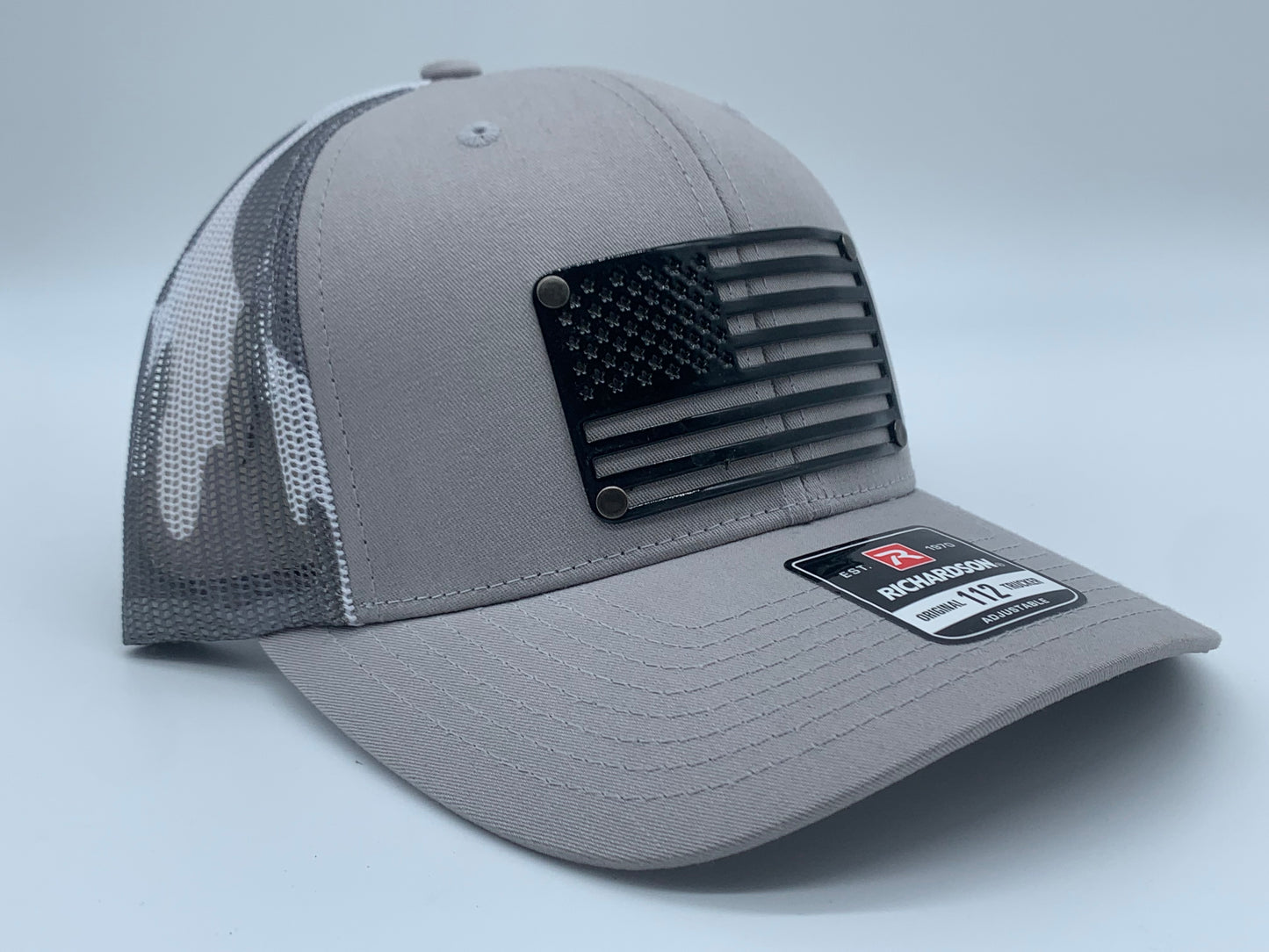 American Flag Logo - Black