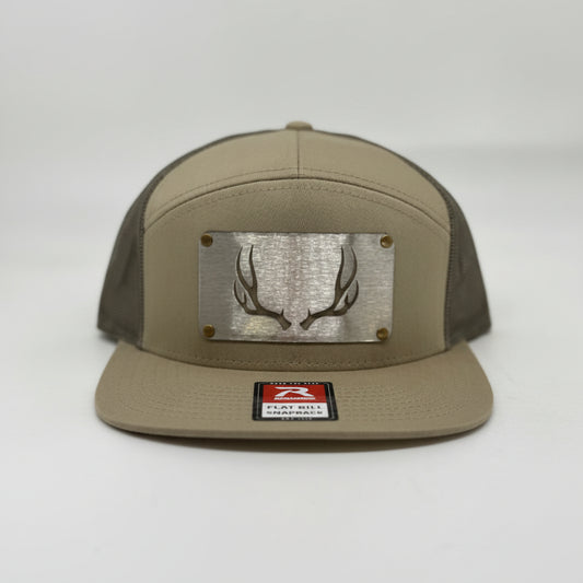 Mule deer antlers, Tan RICHARDSON 7 panel.