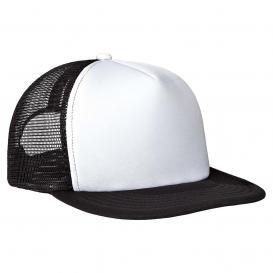 District DT624 Flat Bill Snapback Trucker Cap - Color Options